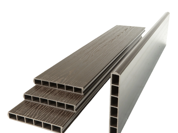 Клумба №4 из ДПК (150х150 см), доска 22,5 см