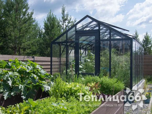 Теплица Рада Гарденикс 3 С под стекло, ширина 3,0 м. (калькулятор)