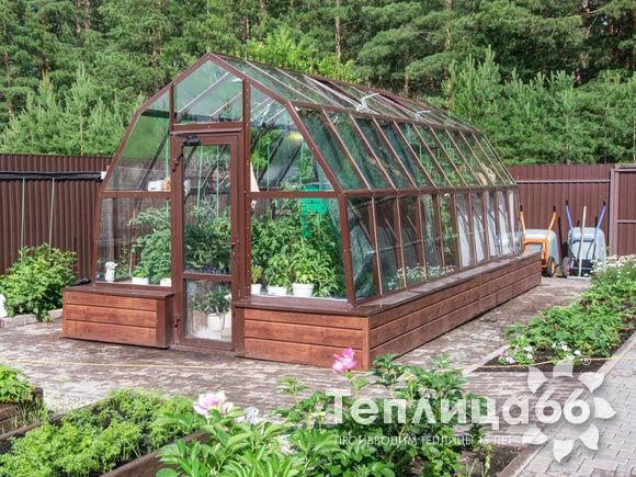 Теплица Рада Исеть под стекло, ширина 3,0 м. (калькулятор)
